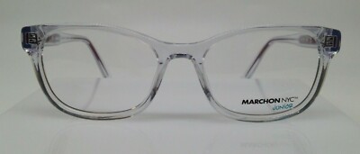 Marchon NYC Junior M-7500 Clear 971 Plastic Eyeglasses Frame 49-16-130 Kids