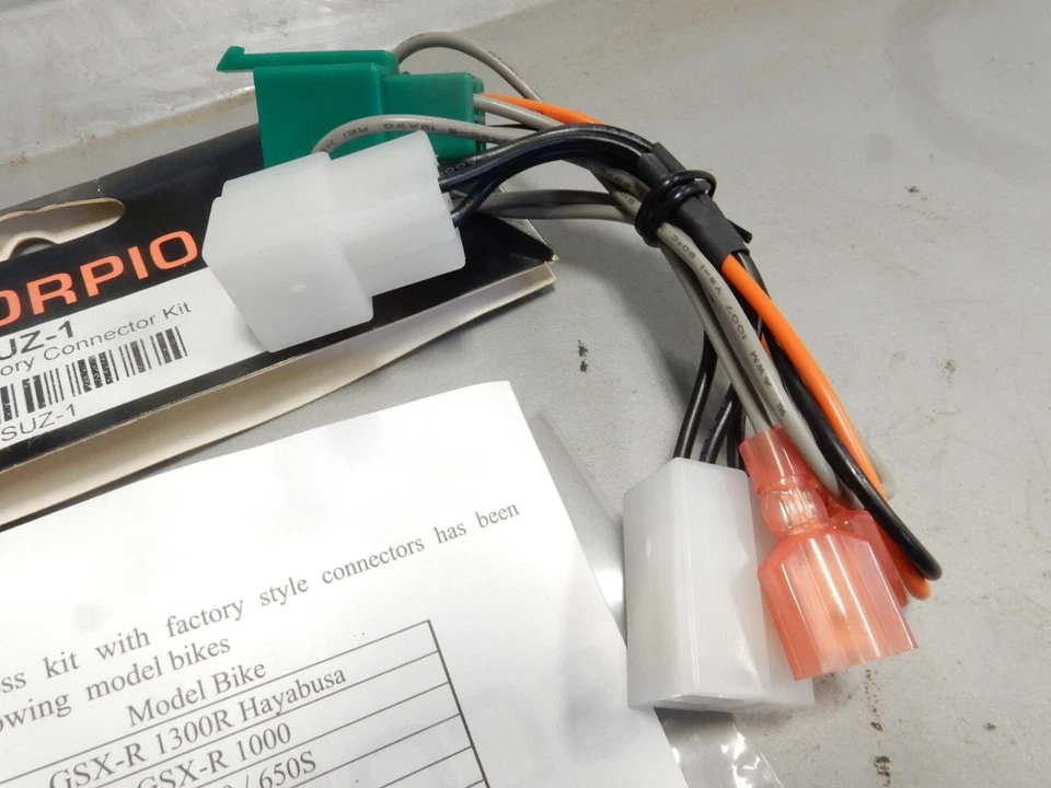 Conector de integración NOS Scorpio se adapta a: Suzuki GSXR750 GSXR600 GSXR1000 SUZ-1 Foto 4 de 4