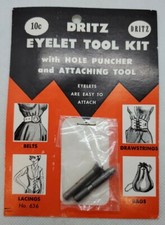 Vintage Dritz Eyelet Tool Kit with Hole Punch...