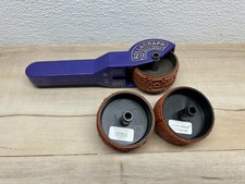 Rollargraph Set Of Stamping Roller Handle With 3 Rollers Rubber Stamps