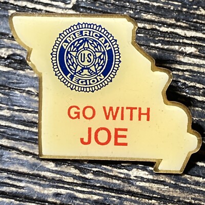 Go With Joe American Legion Lapel Pin Hat Vest EUC K405