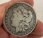 1886-O MORGAN SILVER DOLLAR - VG -NICE ORIGINAL  COIN