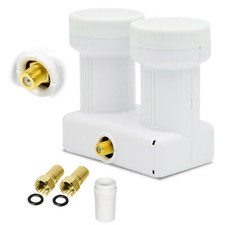OPTICUM Premium Monoblock Doppel Single LNB 0,1dB Astra + Hotbird UHD 4K LMP-04H