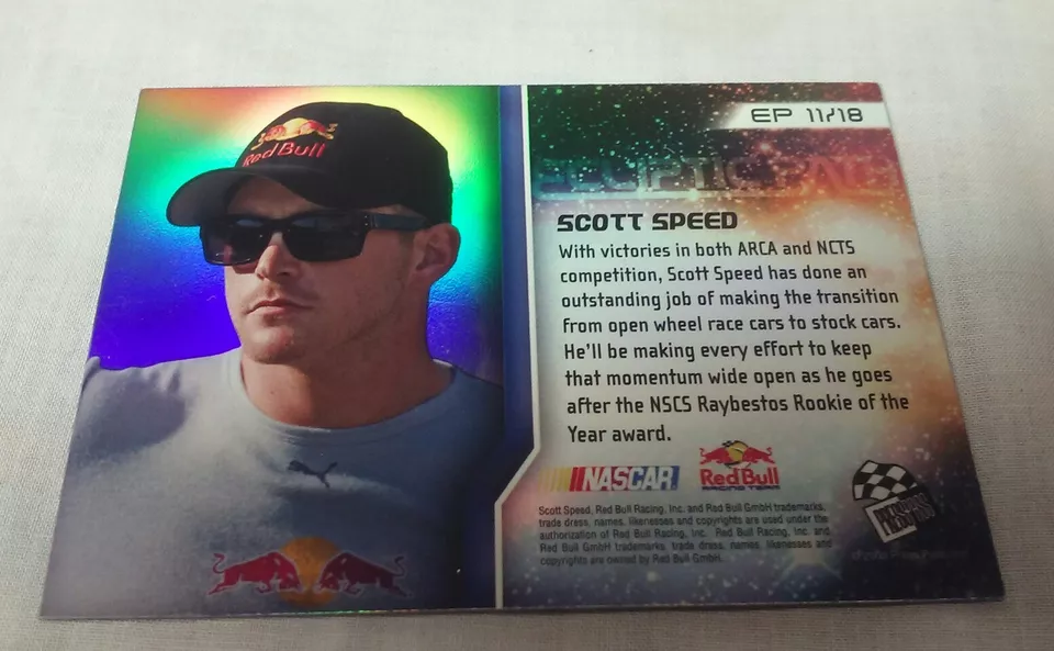 Scott Speed Gold Autograph Rookie 2009 Press Pass Eclipse Card Ecliptic Path - Image 3 of 4