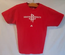 Adidas Houston Rockets Short Sleeve Red NBA T-Shirt - Size L