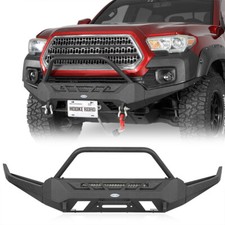 Off-road Front Bumper For 2016-2023 Toyota Tacoma Wwinch Plate Led Light Bar