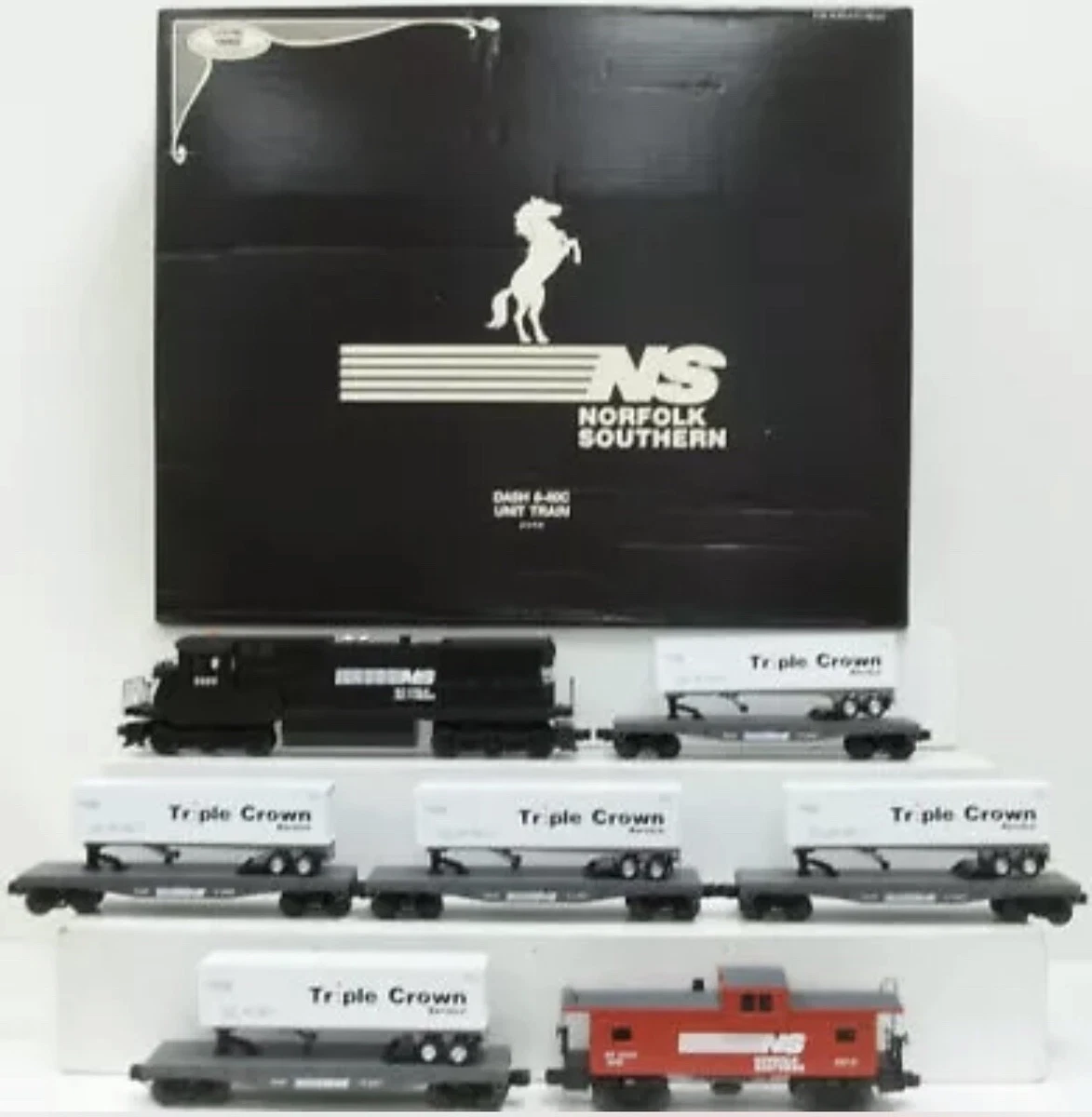 LIONEL NORFOLK SOUTHERN INTERMODAL UNIT DASH 8 40 DIESEL TRAIN SET