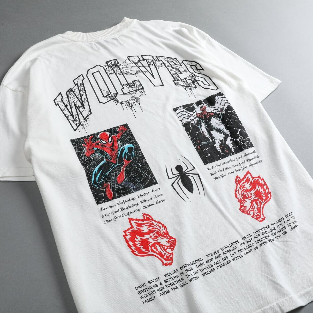 全日本送料無料 x Sport Darc Marvel Oversized POWER GREAT WITH Spider-Man Mサイズ