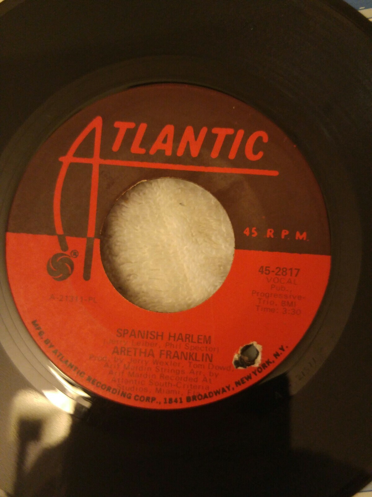 ARETHA FRANKLIN SPANISH HARLEM/LEAN ON ME 45 eBay