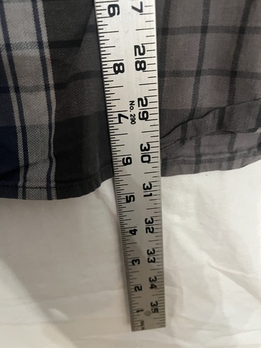 Camisa a cuadros Columbia Sportswear manga larga para hombre azul gris XXL 0208 - Imagen 4 de 8