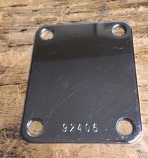 Rare fender stratocaster telecaster neck plate w/ bottom stamp 92406 circa 1962