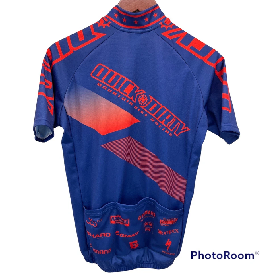 Camiseta deportiva Squadra para hombre mediana azul con tres bolsillos traseros Foto 2 de 4