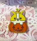 Corgi Dog Pin Jack-O-Lantern Pumpkin - Hard Enamel — photo 6