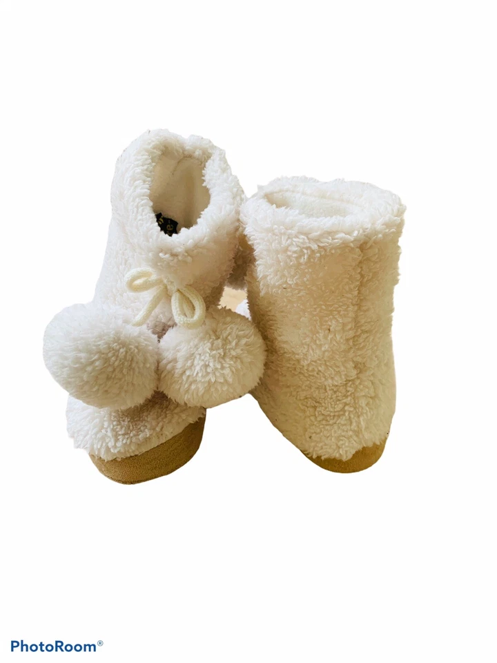 Gymboree искусственного меха Pom Pom снег принцесса ботинки размер 5-6 - Изображение 2 из 4
