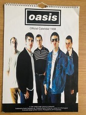 Vintage 100% Original & Official 1998 Oasis Calendar