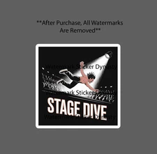 Stage Dive Sticker Waterproof Decal Concert Music Metal Rock Gift NEW