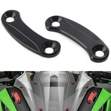 Motorcycle Rearview Mirror Block Off Base Plates Cover For Kawasaki ZX-10R 16-21