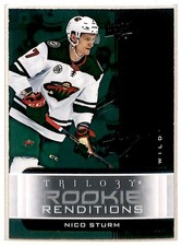2019-20 Upper Deck Trilogy Rookie Renditions Nico Sturm RC Minnesota Wild #RR-16