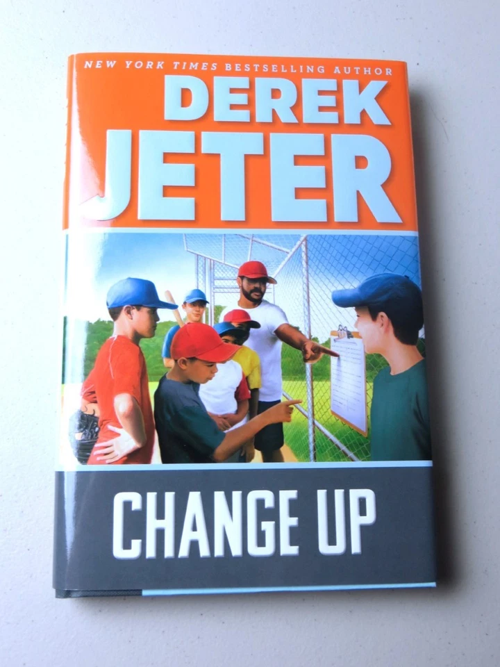 Libro de tapa dura autografiado firmado por Derek Jeter Change Up Yankees BAS AA00706