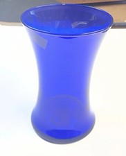 10” Gathering Vase Cobalt made in the USA Has Some Wear On The Button See Pics.