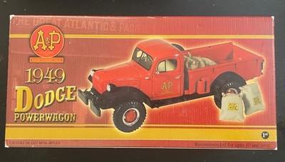 First Gear A&P Tea Co. 1:34Die-Cast 1949 Dodge Power Wagon Truck-  Rare - Red