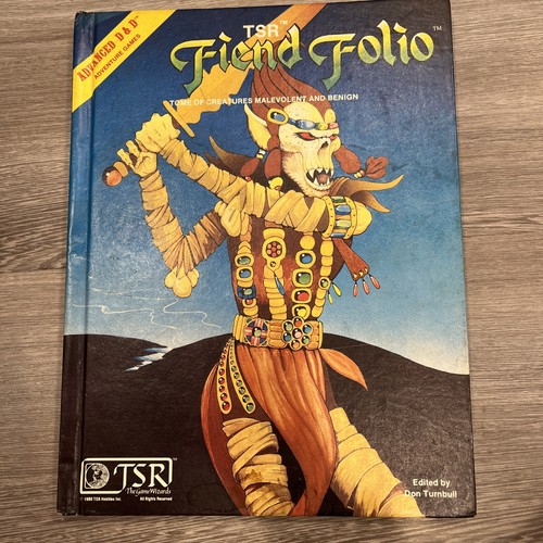 Vintage Dungeons and Dragons Hardback: Fiend Folio Advanced Dungeons a – vintage and modern books