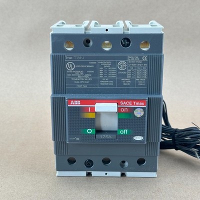 ABB SACE Tmax T3N175TWA 175A 3-Pole 600V Circuit Breaker w/ KT3AS Aux Switch New