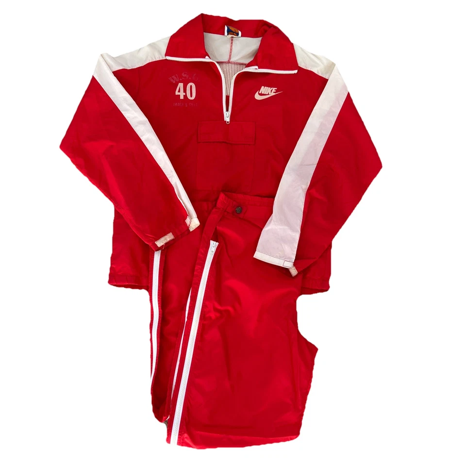 Traje cortavientos Nike de la década de 1980 WSU atletismo SMU EE. UU. DE COLECCIÓN OG Cougars WA State Foto 2 de 4