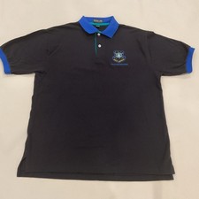 Vtg Space Command Peacekeepers Color Block Polo XL Made In USA