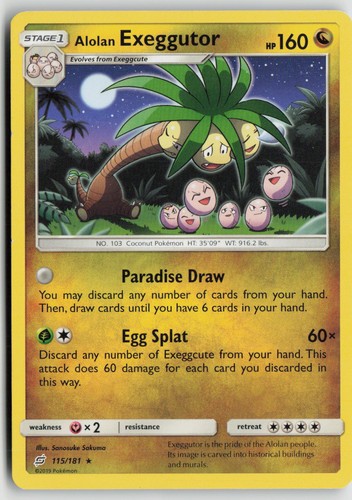 Alolan Exeggutor (115) SM - Team Up Rare 115/181 MP