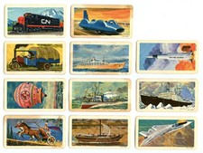 Vintage 1967 TRANSPORTATION Through AGES Set of BROOKE BOND TEA Trading Cards!