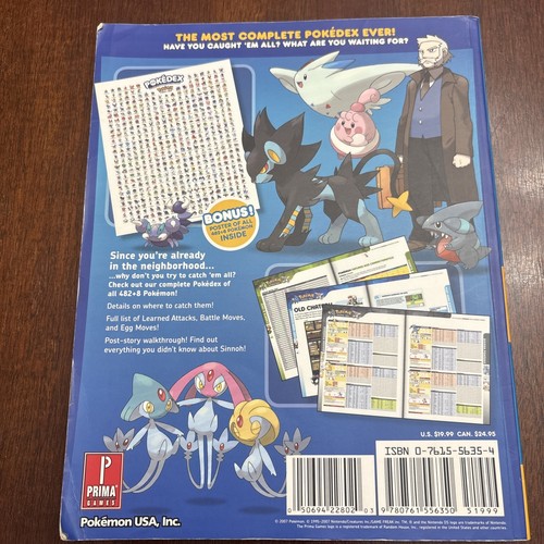 The Official Pokémon Full Pokedex Guide Vol. 2 2007 Diamond and Pearl Book - Picture 2 of 6