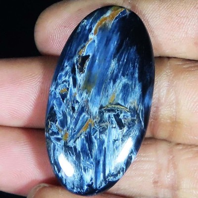 Natürlich Chatoyant Pietersite Oval Cabochon Edelstein 51.30 Cts 23x43x5 MM