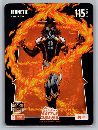 Jeanetic Ashton Jeanty Bo Jackson Battle Arena #145 Battlefoil FIRE Power 115