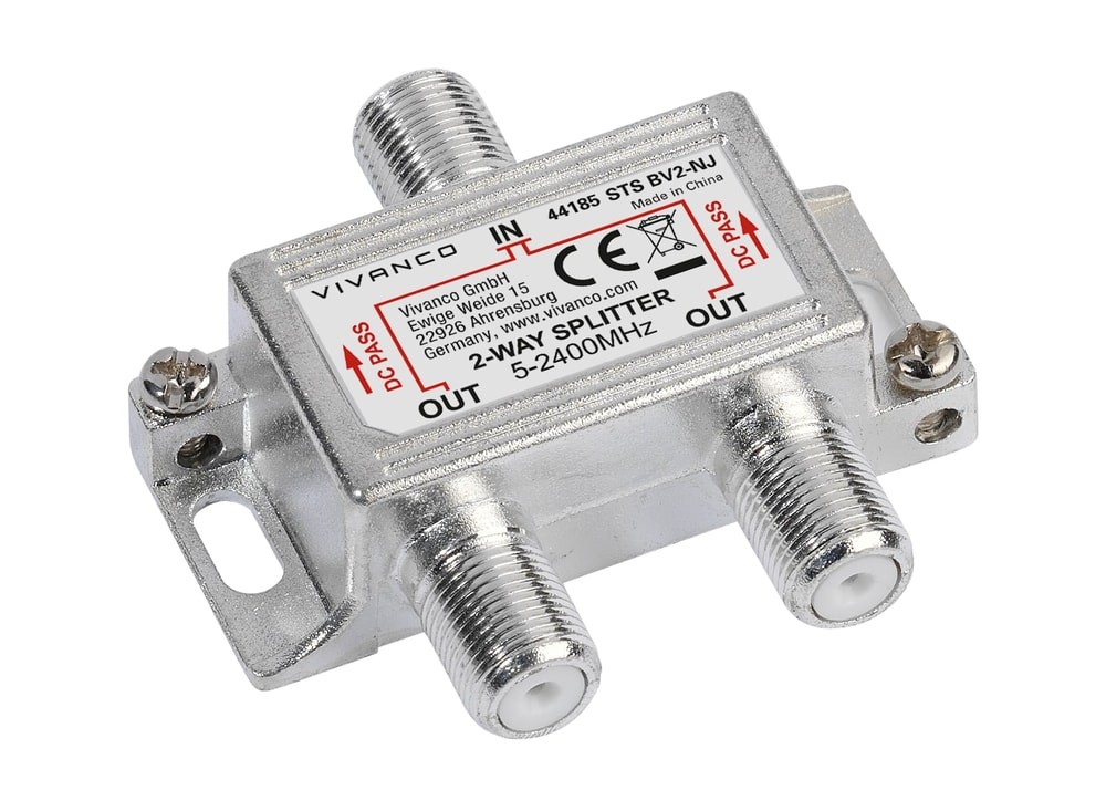 VIVANCO SAT Universal-Antennenverteiler 2-fach 44185 26051723 2790₽