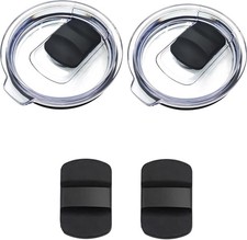 32 Oz Tumbler Lid Replacement for Yeti Rambler, 32 Oz Mug, BPA Free with 2 Magne