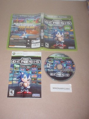 SONIC'S ULTIMATE GENESIS COLLECTION game complete w/ manual - MICROSOFT XBOX 360