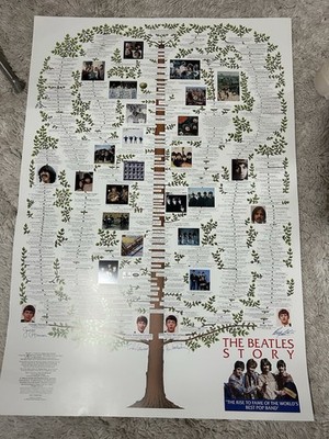 Vintage The Beatles Story By Peter Von Bartkowski Poster 38.5 x27 