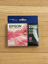 Epson 220XL Magenta Ink Cartridge Genuine New Sealed Exp 2021