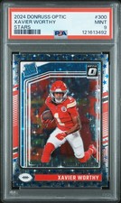 2024 PANINI DONRUSS OPTIC STARS #300 XAVIER WORTHY ROOKIE RC PSA 9