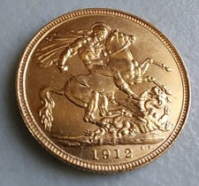 1912 SYDNEY MINT KING  GEORGE V 22ct GOLD FULL SOVEREIGN