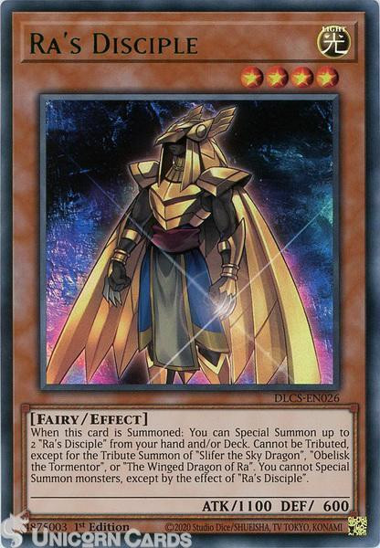DLCS-EN026 Ra's Disciple : Green : Ultra Rare 1st Edition Mint YuGiOh Card