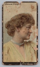Detchon Adelaide Lorillard Tobacco n250 Actresses Red Cross Card Actress 1890