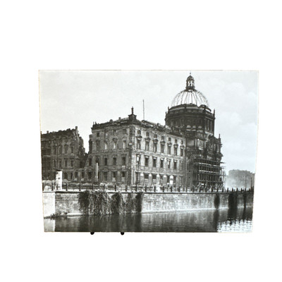 Altes Foto Berlin Schloss Zerbombt Zerstört 2. WK 8,5cm x 6,5cm