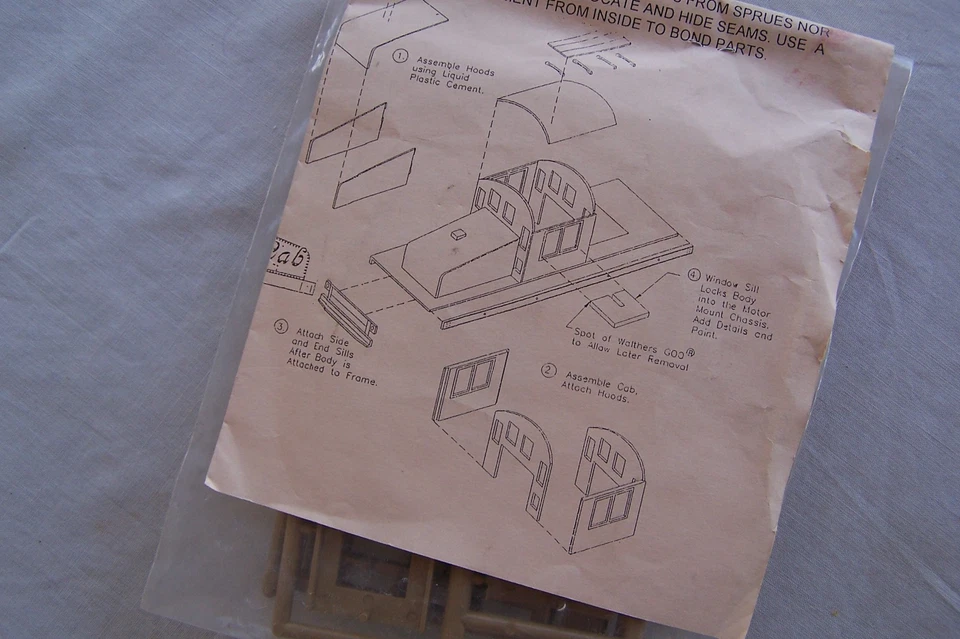 HO Scale Steeple Cab Body Shell Kit Cannonball Car Shop GE Electric Locomotive - Image 3 of 4