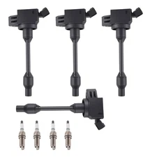 4Pcs Ignition Coil & Spark Plug Set for 2018-2020 Toyota Camry 2.5L 90919-02276