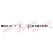 1x ORIGINAL® Quick Brake Bremsschlauch Hinten, Links für Citroën C5 III Break