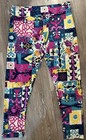 LuLaRoe Women's Multicolor Leggings Size TC2 Wild Vibrant Geometric Design — photo 1