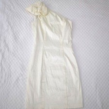 Jessica McClintock White Mini Bridal/Graduation Dress 6P