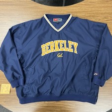 Vintage Men’s XXL 2XL Cal Berkeley Windbreaker Pullover Pro Player Bears Golden